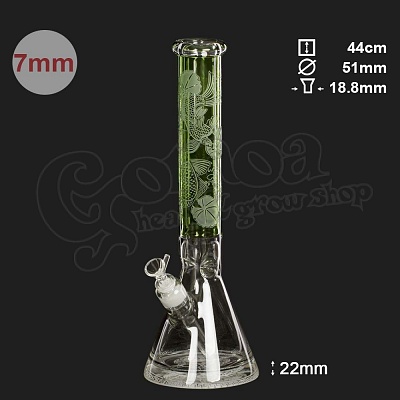 Amsterdam Deep Ocean Green üveg bong